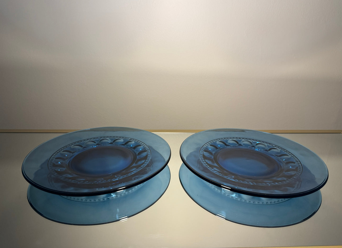 blue plates w/ texture