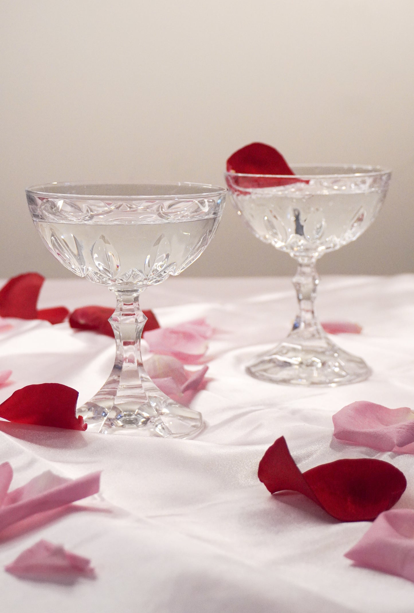 crystal coupes w/ detailed stem