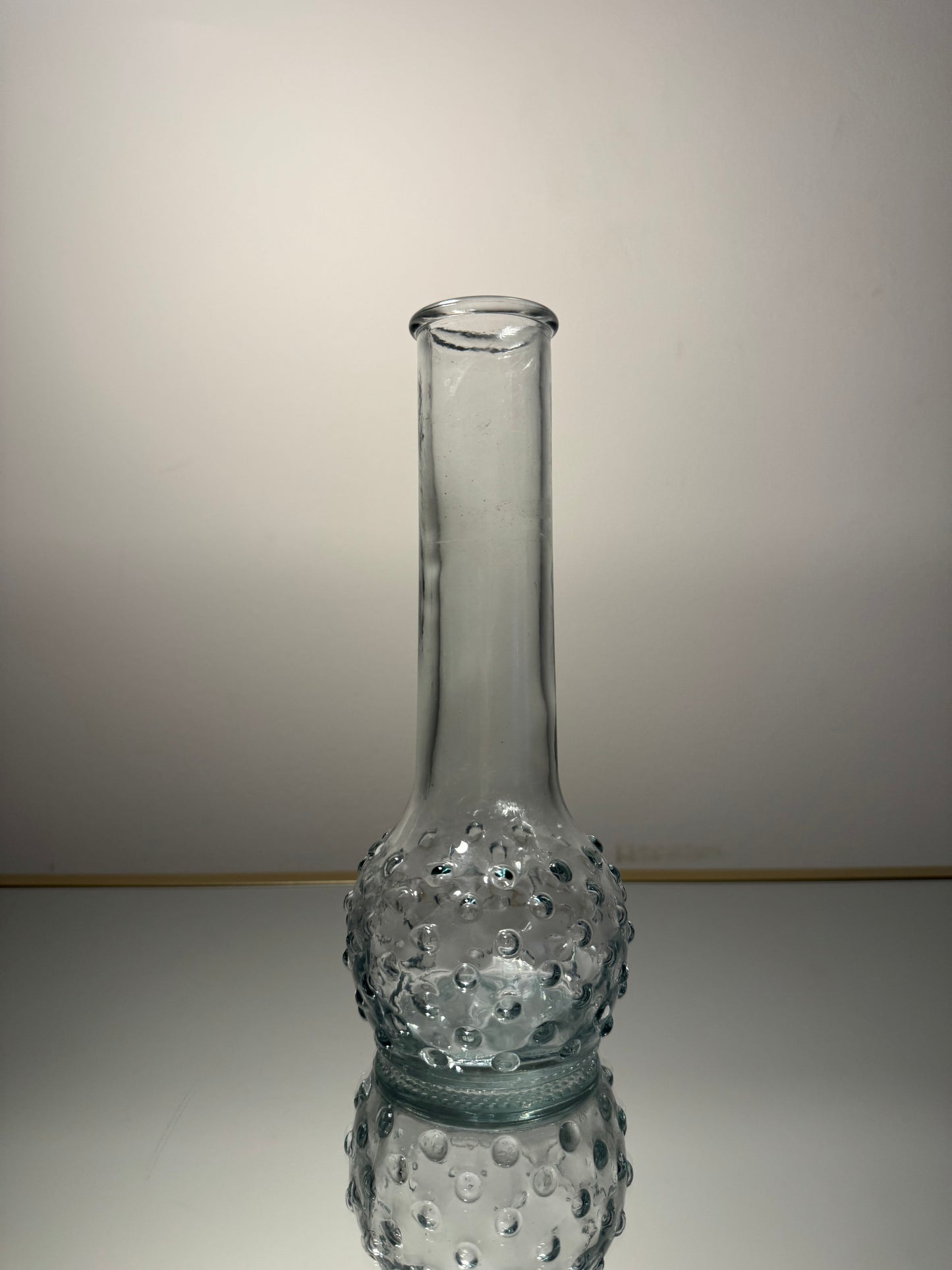 clear vase w/ texture