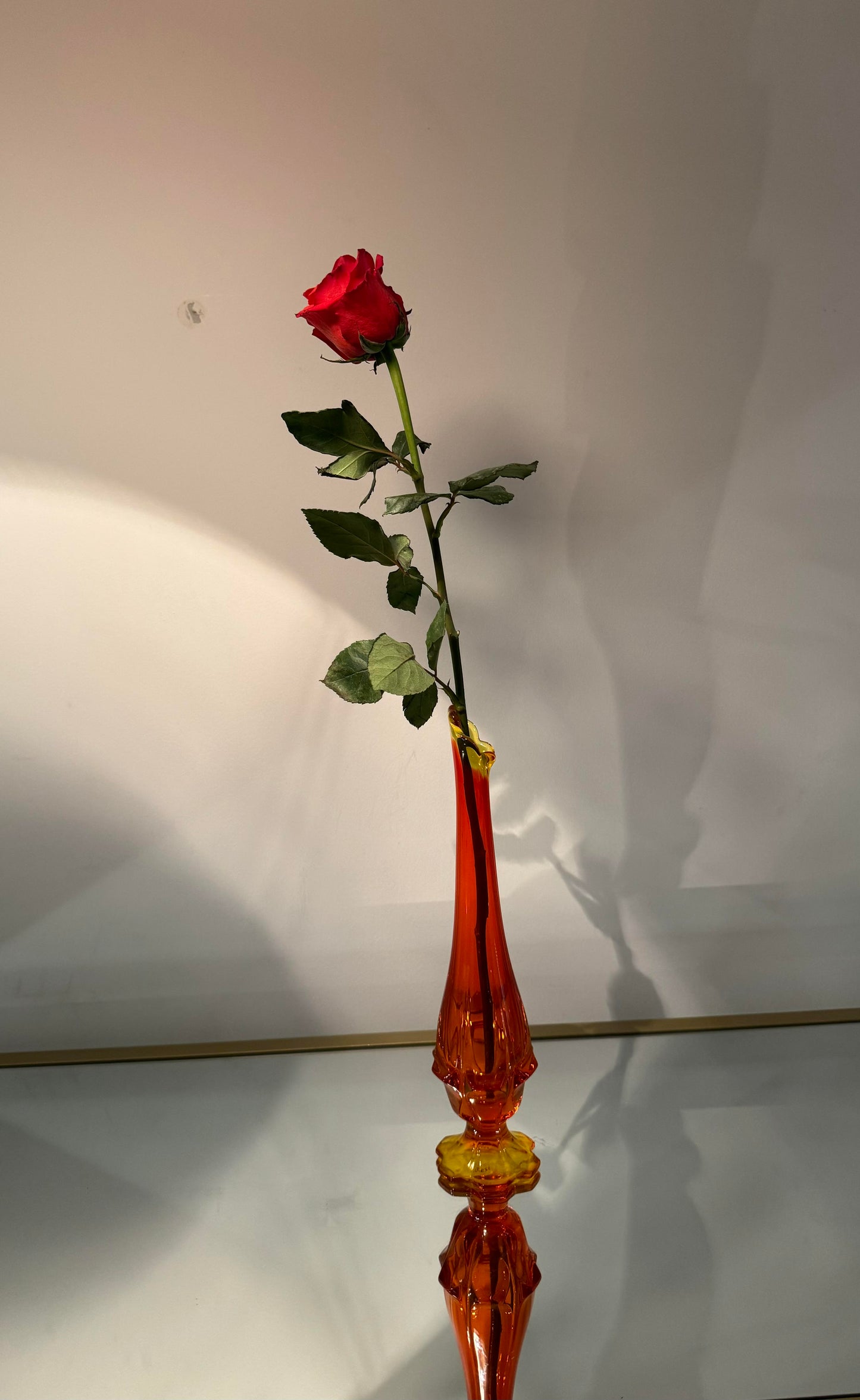 orange vase