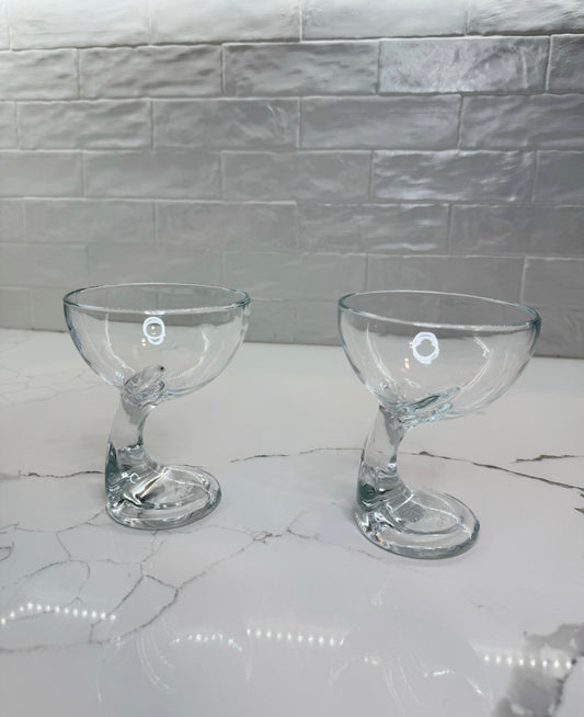 wine glass w/ handle base set