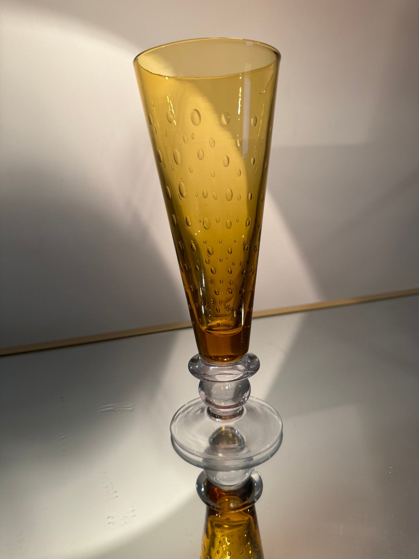 amber vase