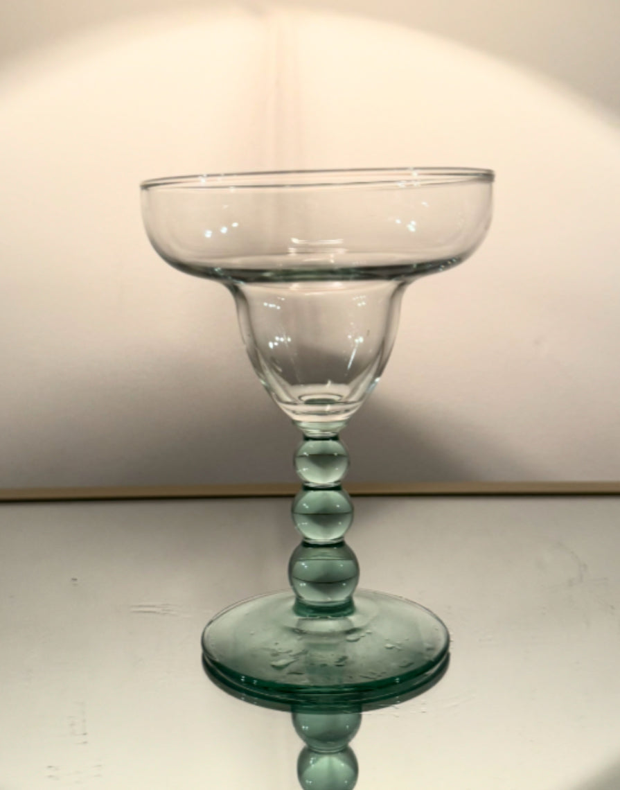 martini glass w/ spherical stem