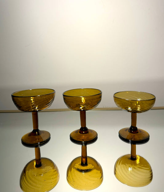 amber glass set