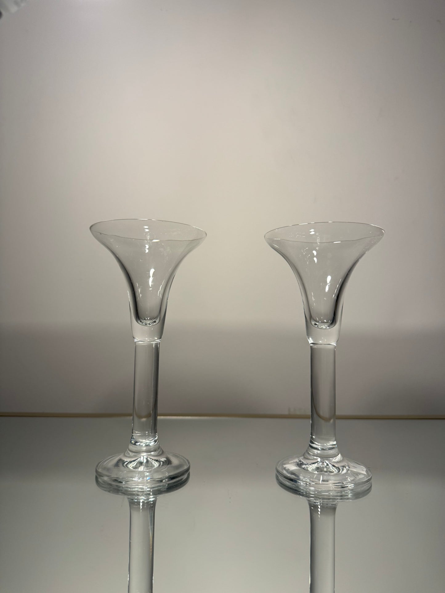 clear champagne glass set