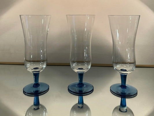 blue stem glass set