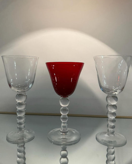 wine glass w/ spheres mix set
